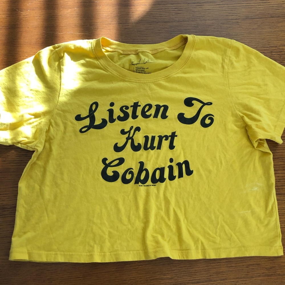 Kurt Cobain Cropped Tee